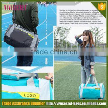 Travel Outdoor Tote Nylon Barrel Sports Gym Shoulder Duffle Bag With Strap Bag