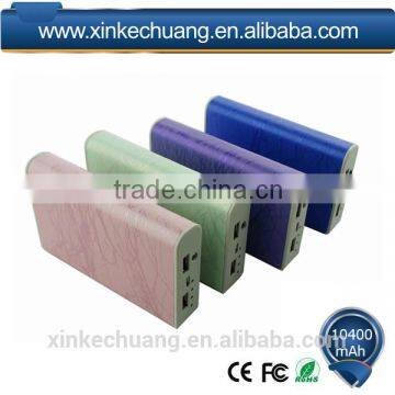 High Quality PU Leather Tablet Cell Phone Battery Bank 2600mah