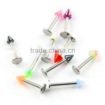 company qingdao newest cheap 316 stainless steel jewelry labert lip ring