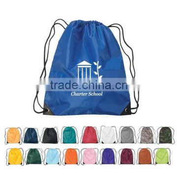 Promotional High Quality Colorful Polyester Drawstring Bag