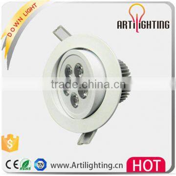 High lumen high quality 90mm cutout size dimmable led downlight gz