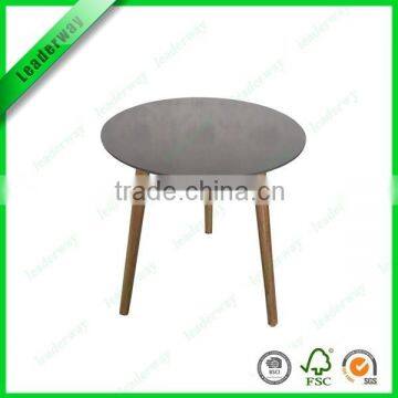 New design mdf round table leg wood with bent wood table leg