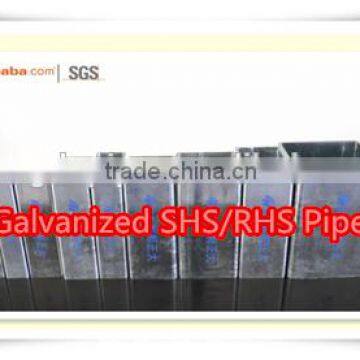 Q215 Thickness 1.3-10.0 Galvanized Square and Rectangular Steel Pipe