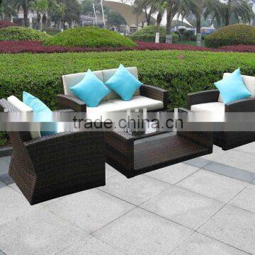 synthetic/plastic/pe rattan furniture sofa set F1001