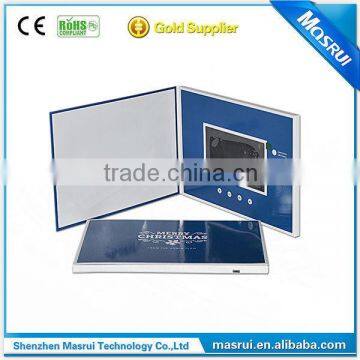 2015 Paper Material product 4.3 " LCD Video Greeting Card video Playing Card
