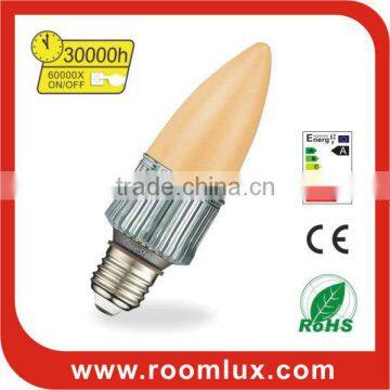 Special&New E27/GU10 LED candle bulb light 3W Dia43X140mm