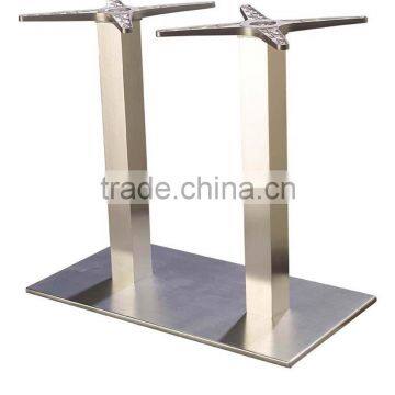 Double foot foldable aluminum square tube Table Base CS207-80