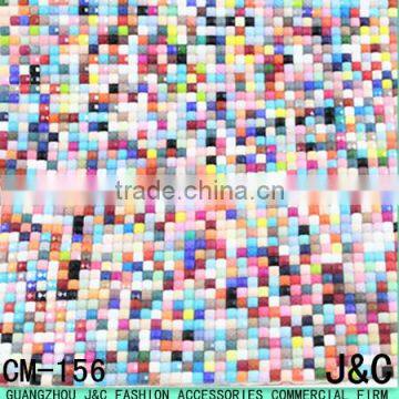24 * 40mm Colorful Beads Rhinestone Mesh photo-2