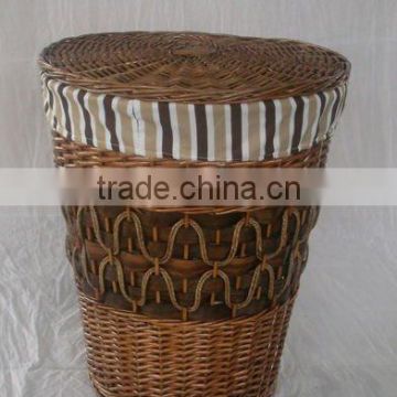 new style of willow laundry basket