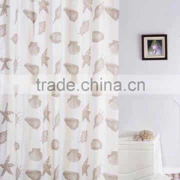 PE SHOWER CURTAIN WITH SEALIFE DESIGN