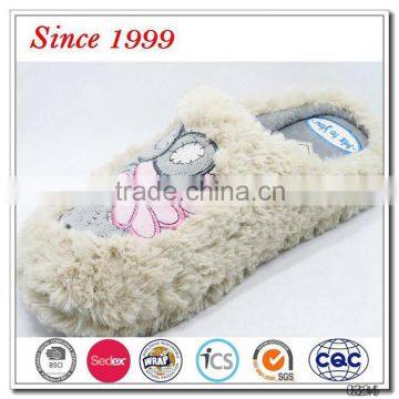 2016 fluffy animal washable children indoor slippers