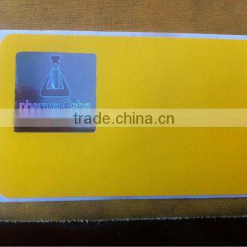 paper label with hologram label