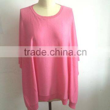 16JWP0411 woman cotton cashmere poncho