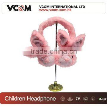 VCOM Top Selling Fluffy Earmuff Headphones for Girls with Cheap Price