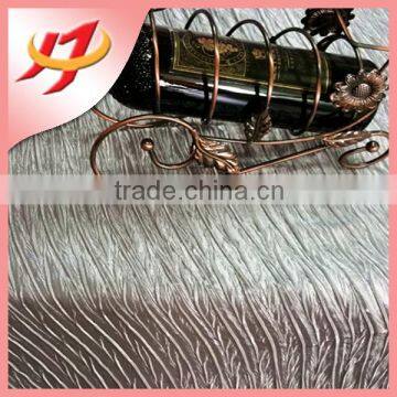 Wholesale silvery crinkled satin wedding decoration fancy tablecloths for sale