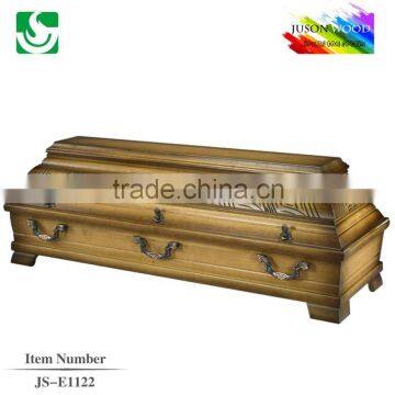 hot sale solid cherry wood coffin