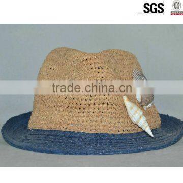 Unisex Fedora Trilby Cap Cowboy Summer Beach Sun Straw Hats