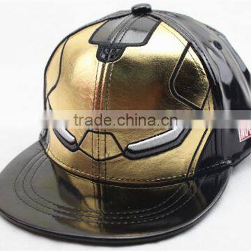 Iron Man cartoon snapback hats