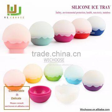 LFGB,FDA,SGS Certification and Ice Cream Tools Type Silicone Freezer Ice Tray with Lid Round ice cube tray