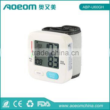 Aoeom ABP-U60GH Digital Wrist Blood Pressure Monitor BPM FDA Approval