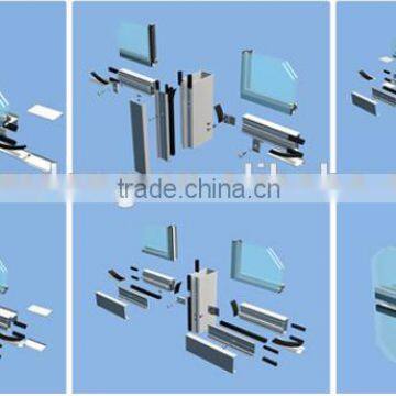 Competitive Price , High Quality Aluminium Profiles for Glass Wall or Curtain Wall photo-6