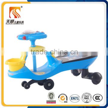 Custom baby swing toy car kids twist toy car child wiggle toy car for hot sale