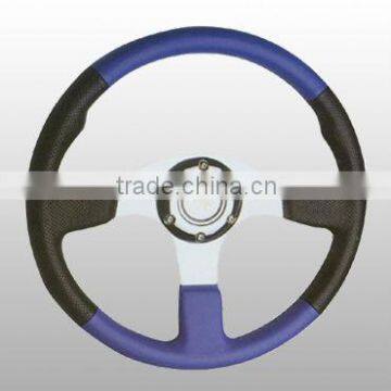 leather steering wheel