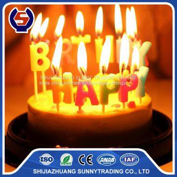 unique funny Happy Birthday Letter Candle with different color flame