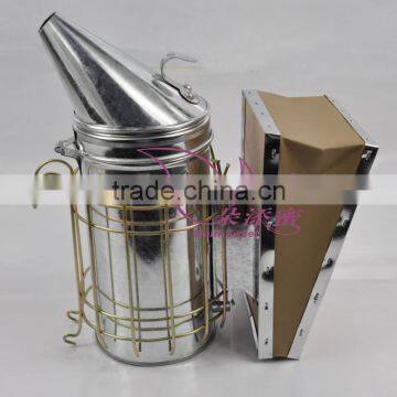 Beekeeping Galvanized Leatheroid Cheap Bee Smoker With Guard From China photo-6