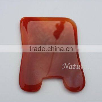 wholesale gemstone hot stone agate gua sha massager