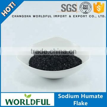 100% water soluble organic fertilizer price, sodium humate shiny flake from natural leonardite