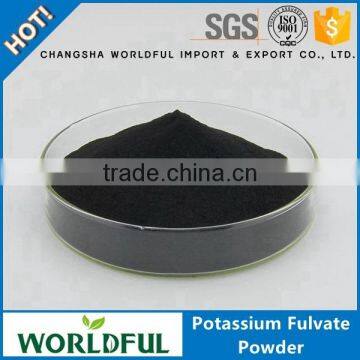 Humic acid potassium fertilizer, potassium fulvic acid shiny powder for agricultural