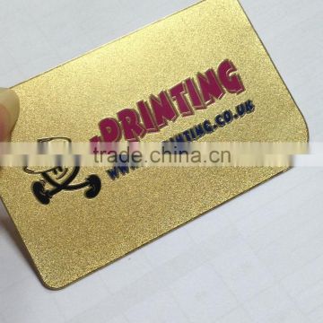 Gold color stainless steel material metal business visit card