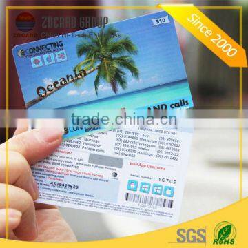 Custom Scratching Off Paper Recharge Card