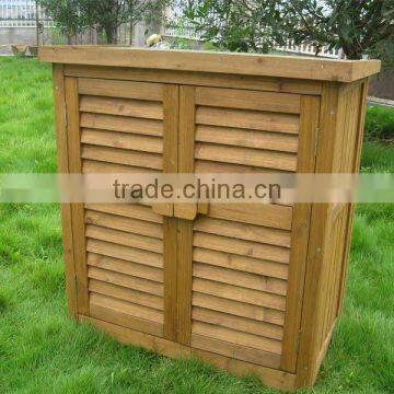 Large Cheap Outdoor Wooden Garden Storage Cabinet