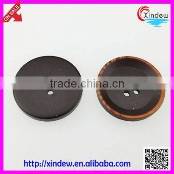 Black Plastic Buttons 4-holes Custom Button photo-2