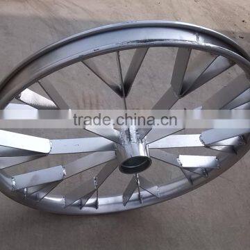 24x2.125 Rubbish Cart Wheel( Welded Steel Plate,Heavy-duty Cart Wheel ) photo-3