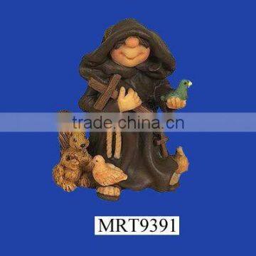 Christian monk figurine