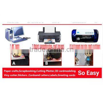High Speed Accurate Flatbed Vinyl Cutting Plotter Sample Cutter