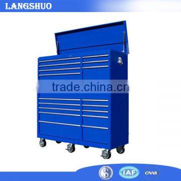 LangShuo 2 layers tool Cabinet, Portable mobile workshop tool cabinet