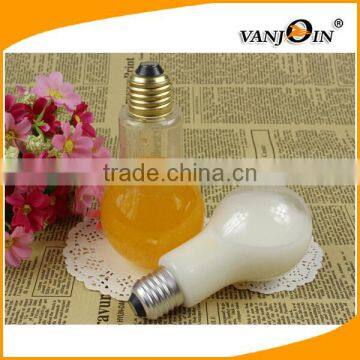 Factory Supply Golden Screw Cap Wholesale Light Bulb Shape Plastic Juice Beverage Bottle photo-2
