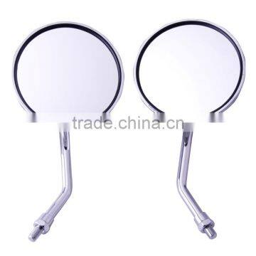 10mm Pair Rear Side View Mirrors Round Shape For Honda CB500 CB550 CB650 CB750 photo-3