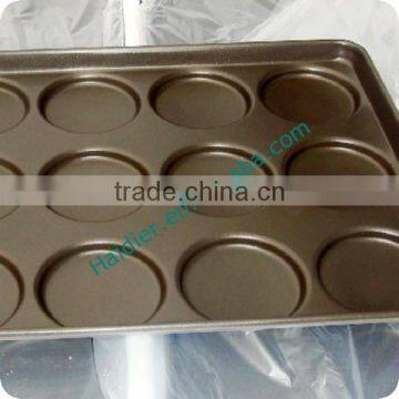15 Indents Teflon Coated Hamburger Bun Pan(Non-stick), Hamburger Baking Tray for Sale photo-2
