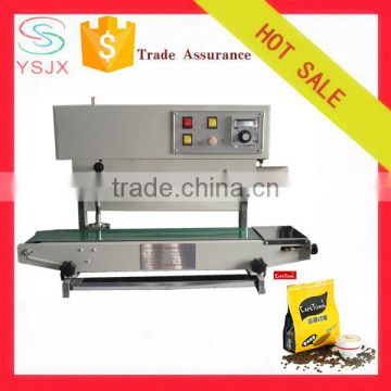 Potato chips salt bag continue plastic bag sealing machine