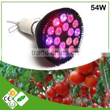 UL approved par 38 light led 54W (16x3w) with 3 years warranty for pot plant growing