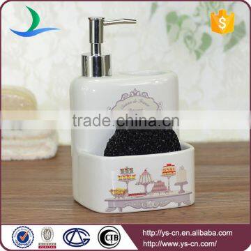 Best Selling Products Square Dessert Ceramic Hotel Liquid Soap Dispenser photo-2