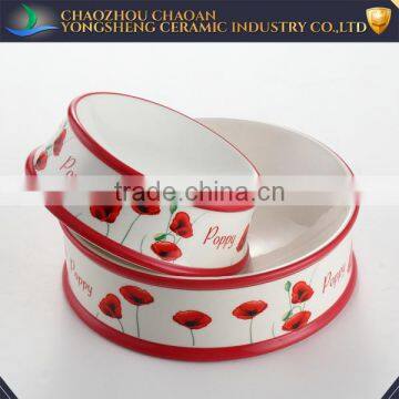 Two size ceramic with decals cat treats for home can customized design