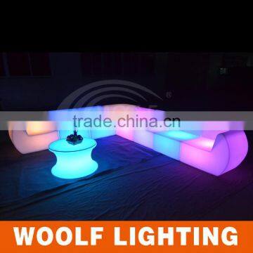 Modern Bar Plastic Illuminated LED Sofa Corner photo-2