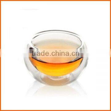 Heat-resistant clear shot glass tea cup