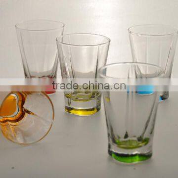 SGS Inspection Wholesale Bottom Colored Wine Shot Glass photo-2